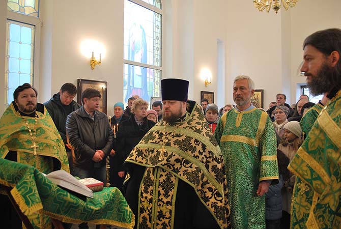 Oкропления часовни святой водой