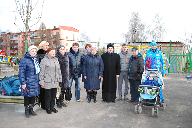 Открытие парковой зоны в поселке Лунево
