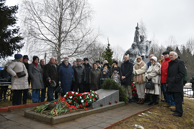 Церемония увековечивания памяти бойцов