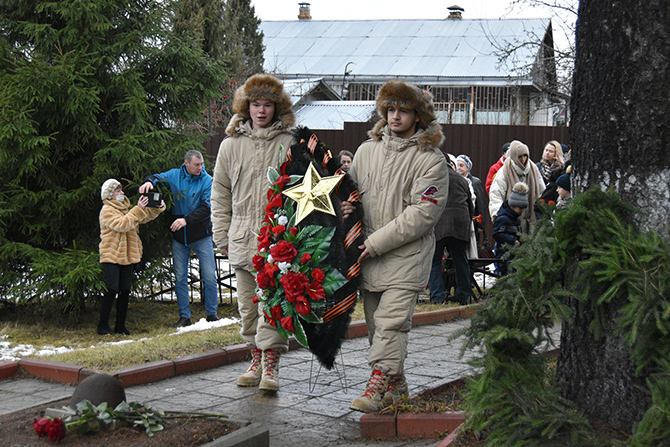 Церемония увековечивания памяти бойцов