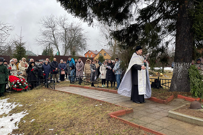 Церемония увековечивания памяти бойцов