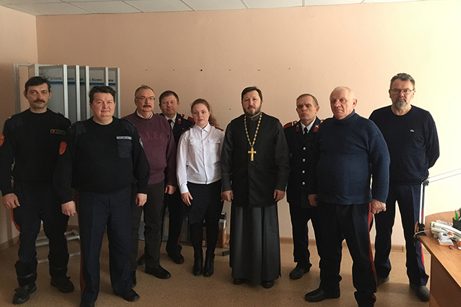 Встреча с представителями казачьей дружины