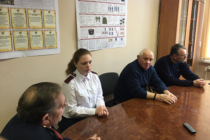 Встреча с представителями казачьей дружины-1