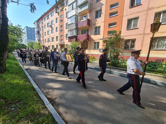 Казачий крестный ход в Лунево